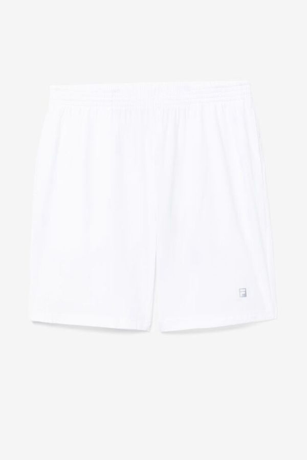 Fila Modern Fit Tennis Men's Shorts - White,NZ 431-35298